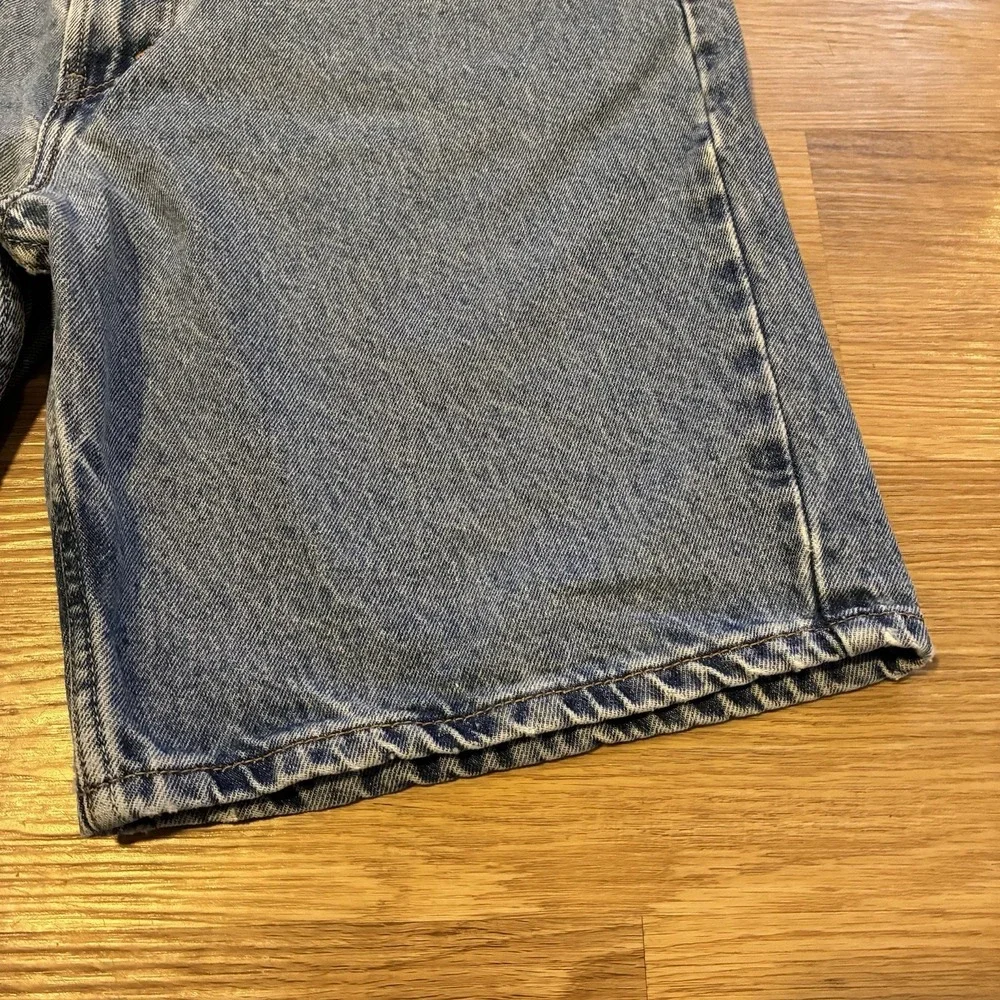 Vintage Levi's 505 Jean Shorts Men's 38 Blue Denim Light Wash Regular‎ Jorts Y2K
